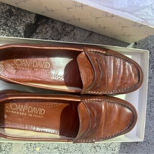 Vintage Joan & David Men's Brown Leather Loafers